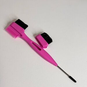 Pink edge styling hair comb